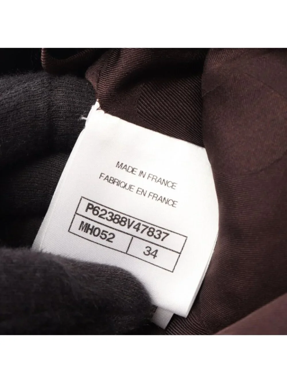 Chanel Pants Tweed Cropped Brown Wool